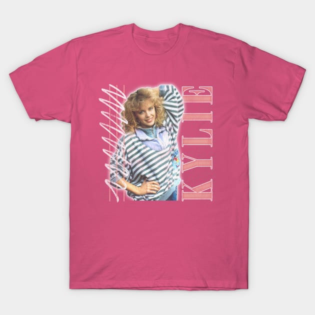 Kylie // 80s Retro Fan Artwork T-Shirt by DankFutura